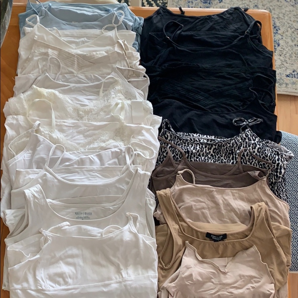 Lot of 20 Camis (various brands, most size medium)